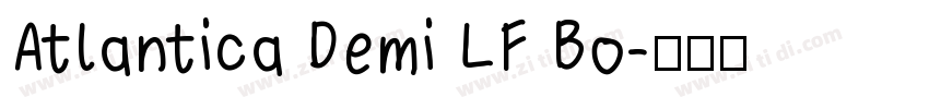 Atlantica Demi LF Bo字体转换